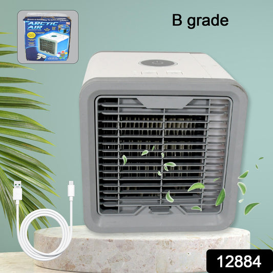 Mini Portable Air Cooler Personal Space Cooler Easy To Fill Water And Mood Led Light And Portable Air Conditioner Device Cool Any Space Like Home Office (B -grade)